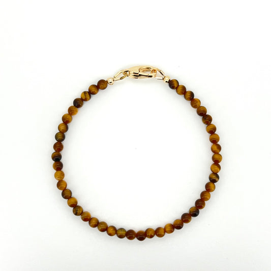 Gain Courage with Tiger's Eye Bracelet (3mm)