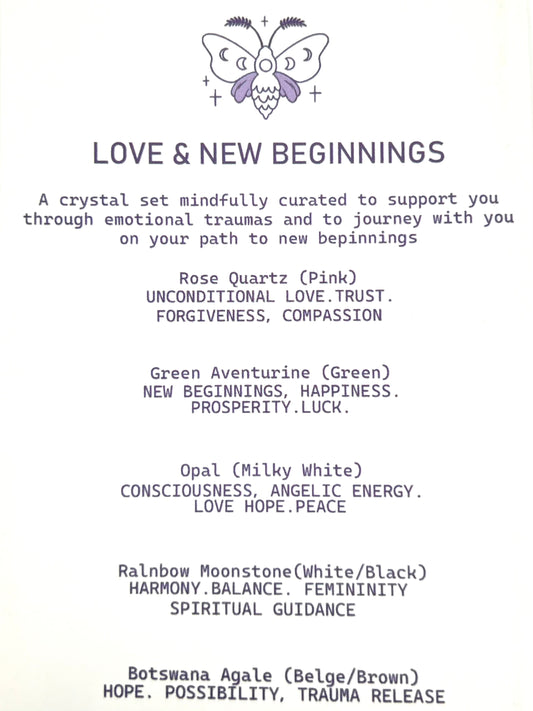 Love & New Beginnings Crystal Set