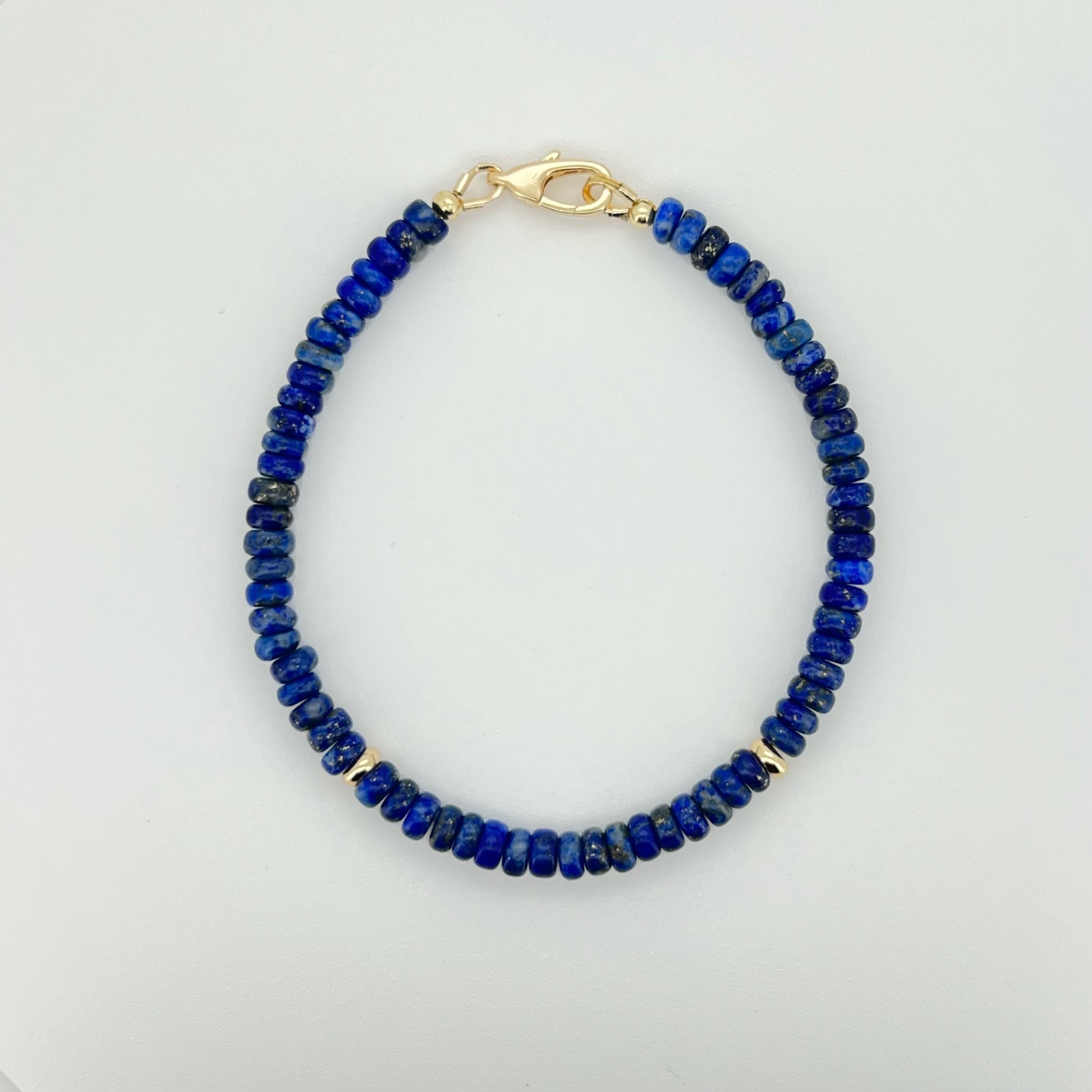 Enhance Wisdom with Royal Lapis Lazuli Bracelet (2x4mm) Reiki Healing Stone